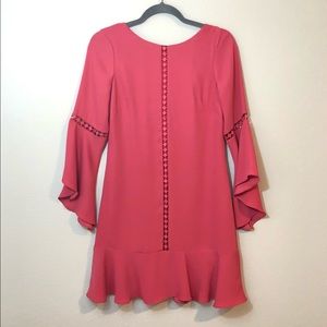 \WHBM\• NWT Pink Ruffled Shift Dress